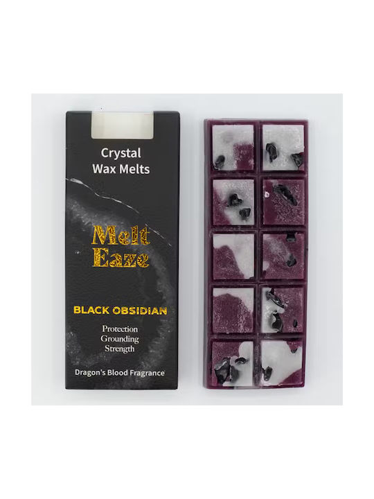 Dragon's Blood Black Obsidian Crystal Wax Melts 50gr Ancient Wisdom