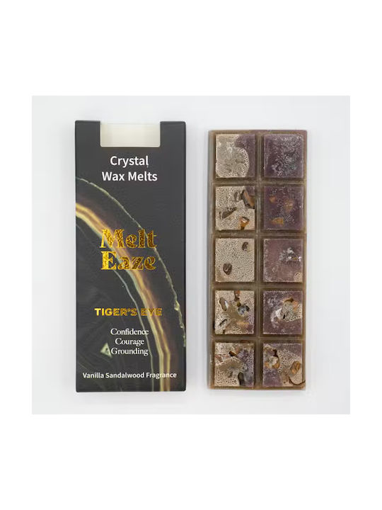 Vanilla Sandalwood Tiger's Eye Crystal Wax Melts 50gr Ancient Wisdom