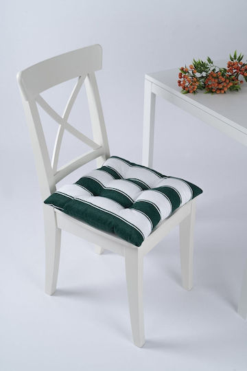 SteweHome Gartenstuhlkissen Grau Und Creme 40x40cm