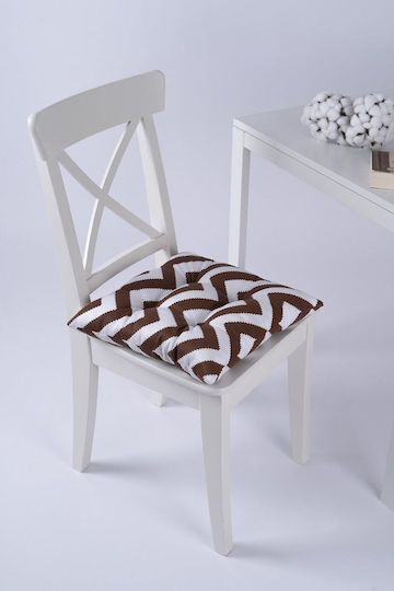 SteweHome Gartenstuhlkissen Grau Und Creme 40x40cm
