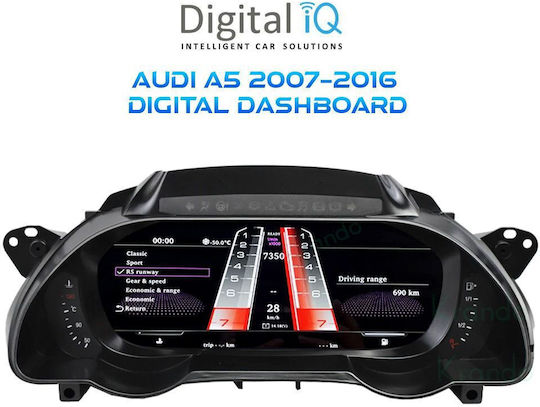 Digital Iq Dyl 916_dc 12.3in Digital Instrument Cluster Audi A5 Mod 2007-2016 Hdmi Input
