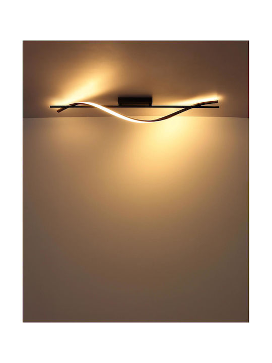 Globo Lighting Deckenleuchte 115cm Schwarz mit Integrierter LED