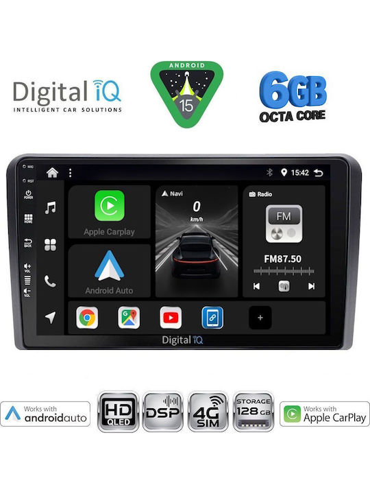 Digital IQ Car Audio System for Suzuki Vitara 2000-2005 Bluetooth USB WiFi GPS Apple CarPlay Android Auto with 9" Touch Screen