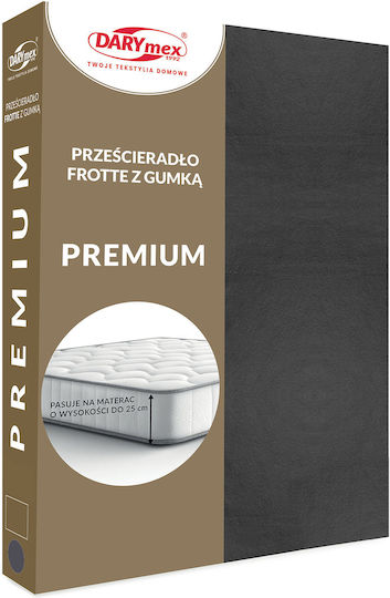 Darymex Bed Sheet Double With Rubber Hugger 160x200cm Anthracite