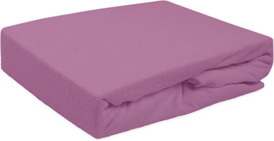 Darymex Σεντόνι King Size με Λάστιχο 200x220εκ. Ανοιχτό Μωβ Λιλά