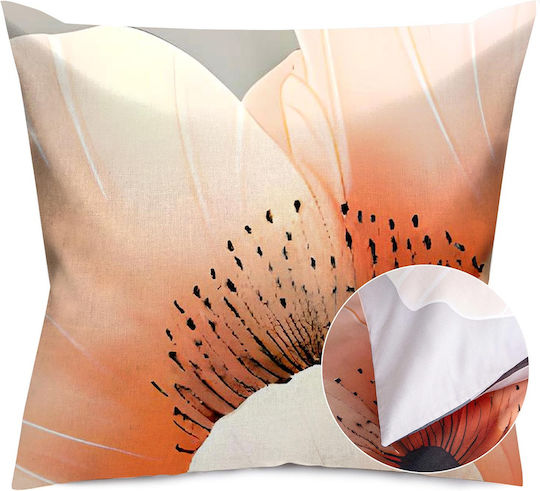 Darymex Dekorativer Kissenbezug aus 100% Baumwolle Rosa Puder 40x40cm