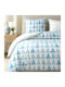 Darymex Darymex Christmas Tree Cotton Duvet Cover Set 160x200cm Single with Pillowcase Blue