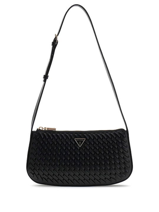 Guess Kora Women's Shoulder Bag from Artificial Leather Black Guess Kora Women's Shoulder Bag from Artificial Leather Black