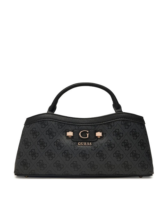 Guess Lindsey Satchel Дамска Чанта За Рамо Сива