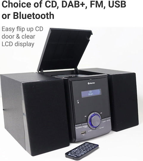 Denver Преносима аудиосистема с USB / Радио / Bluetooth / CD