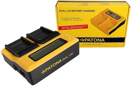Patona Двойно Зарядно Устройство За Батерии Lcd Usb Съвместимо С Sony
