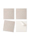 Set Of Vinyl Tile Stickers Print Thin Spirals Leaves 20x20x20 Cm