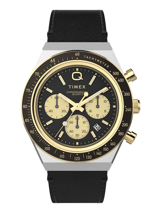 Timex Men's Watch 42mm Battery with Black Leather Strap