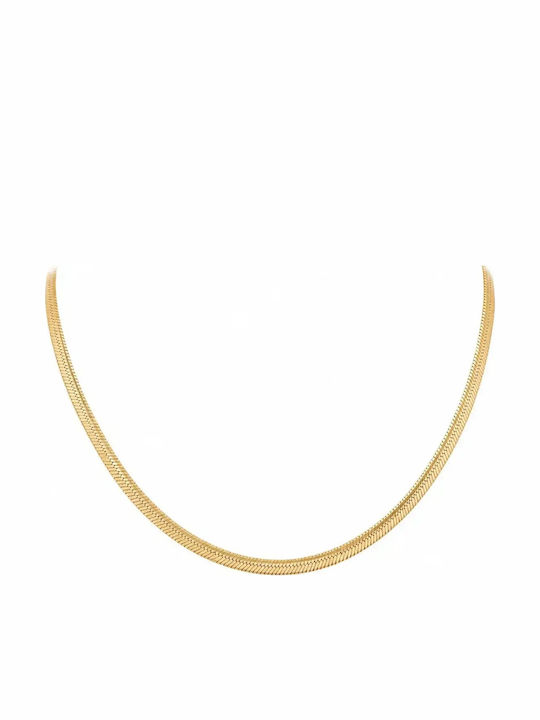Nire Neck Chain Made of Gold Plated Stainless Steel