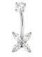 Poco Loco Belly Button Piercing from Steel Silver
