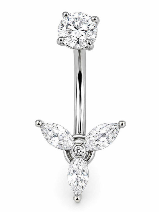 Poco Loco Belly Button Piercing from Steel Silver