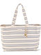 Kbas Blue Fabric Beach Bag