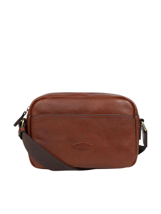 Geantă De Umăr / Tip Crossbody Pentru Bărbați Din Piele Maro