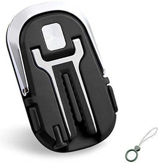 Ring Car Mobile Mount with Adjustable Hooks Black