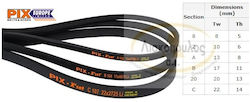 Belts B177 17 * 4496 Rih Pb177