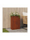 vidaXL Metallischer Blumentopf Rusty 50x20x75cm
