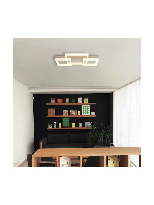 Globo Lighting Таванно Осветително Тяло Бежово с Интегриран LED