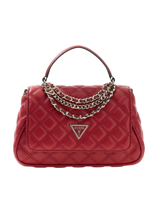 Guess Guess Γυναιkείa Flap Handtasche Kόκκινη