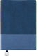 Flexy Faux Leather Dyed Edges & Metal Detail Set 40 Notebooks 112 Sheets Ruled Blue Personalized