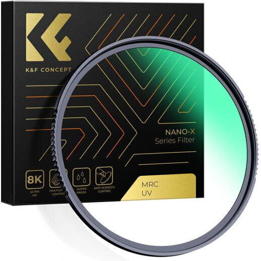 K&F Concept Set de Filtre UV / HD / Colorate cu Diametrul de 49mm pentru Obiective Fotografice