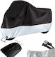 Waterproof Motorcycle Cover 240x130cm UV Protection Silver Size XL