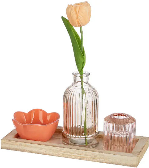 Gilde Set Decorativ Blumenshow 10×24×25cm