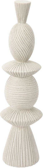 Decorative Tabletop Polyresin Ecru 11.5x11.5x48.5cm 819-01927 Estheti