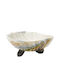 Bordallo Pinheiro Oystersas Round Ceramic Serving Bowl With Diameter 18.5cm