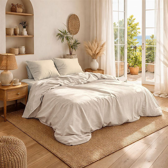 Dimcol Piqué Decke Übergröße 255x270cm Ecru