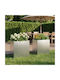 vidaXL Set 2 Metallische Pflanzgefäße Silber 50x50cm