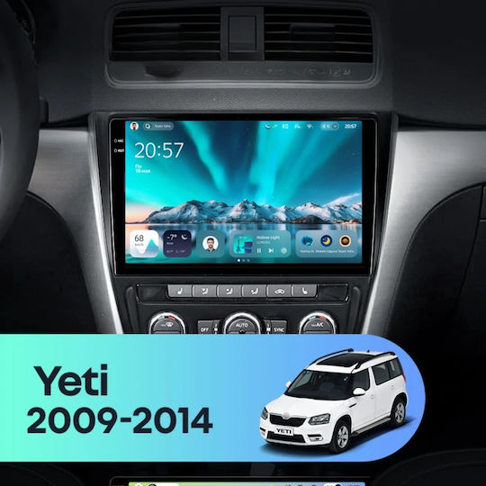 Teyes Ηχοσύστημα Αυτοκινήτου για Skoda Yeti 2009-2014 (Bluetooth/USB/WiFi/GPS/Apple-Carplay/Android-Auto) με Οθόνη Αφής 10.36"