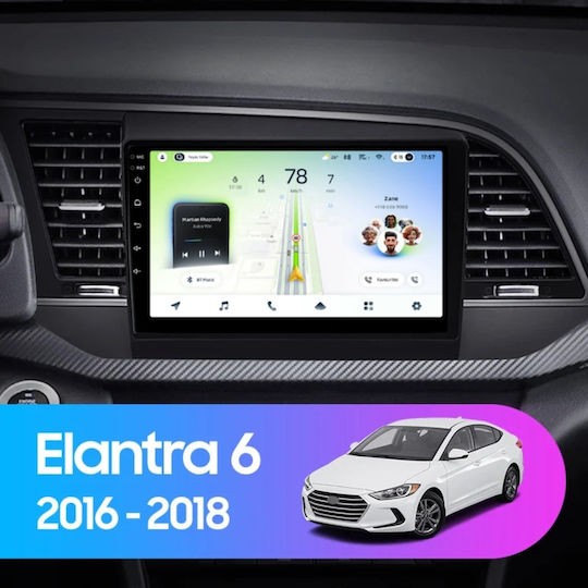 Teyes Cc4l Dts Car Navigation Hyundai Elantra 6 2015-2018 6+64gb 9" Qled Qualcomm 2ghz Android 4g Bluetooth 5.1 Dsp Variant A
