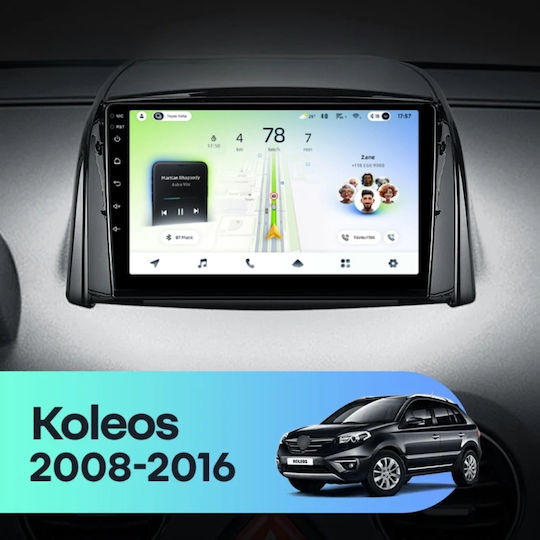 Teyes Cc4l Dts Car Navigation Renault Koleos 2008 2016 6+64gb 9" Qled Qualcomm 2ghz Android 4g Bluetooth 5.1 Dsp Variant A