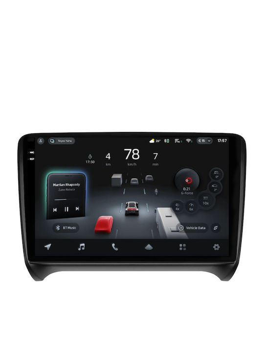 Navigație Auto Asistență AI Teyes CC4 Pro Audi TT 8J 2006-2014 8+128GB 9.5" QLED Android 13 5G 7.1 DSP CarPlay