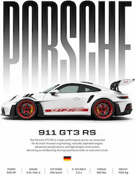 Poster Porsche 911 Gt3 Rs Cr153 40cm X 50cm-71622pd158603