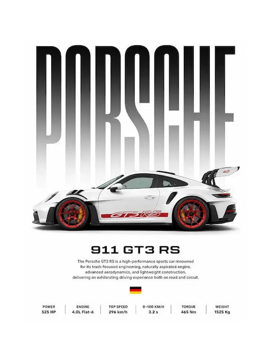 Poster Porsche 911 Gt3 Rs Cr153 30cm X 40cm-71622pd158600