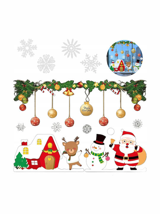 Etichete De Crăciun Decorative Pentru Fereastră Moș Crăciun Crăciun 2 Seturi Decorative