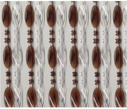 Chios Hellas Door Curtain Brown 100x220cm E-KO104