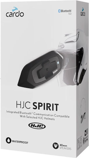 Cardo HJC Spirit Single Intercom for Motorcycle Helmet with Bluetooth