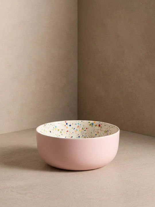 Egg Back Home Breeze Party In Bowl Salatschüssel Keramik Rosa 26x11cm