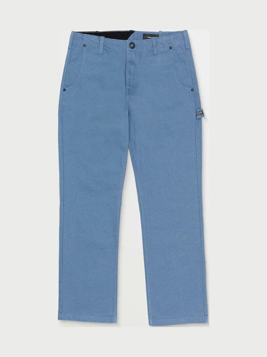 Ανδρικό Παντελόνι Τζιν με Regular Straight Εφαρμογή Blueberry