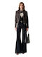 Marlene Γυναικείο Biker Jacket Καφέ
