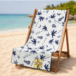 Mia Home Microfiber Body Double-Sided White Towel 180x80cm Mia Home Microfiber Body Double-Sided White Towel 180x80cm