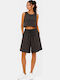 Women's Linen Bermuda Black