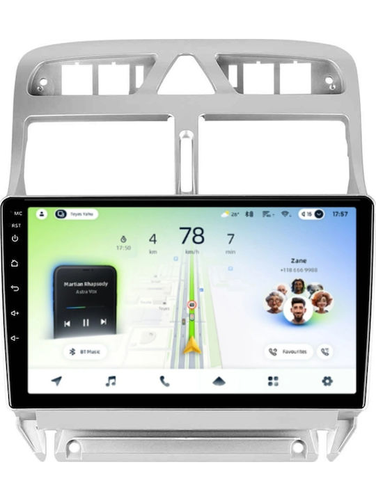 Teyes Cc4l Dts Navigație Auto Peugeot 307 2001-2008 6+64gb 9" Qled Qualcomm 2ghz Android 4g Bluetooth 5.1 Dsp